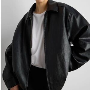 Zara Black faux Leather Women's Jacket